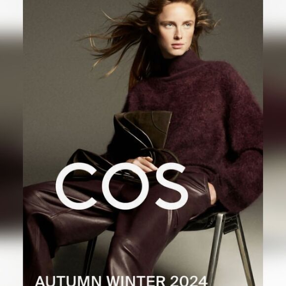 COS Mock sweater oversized mohair wool blend minimalist new without tags - Picture 1 of 10